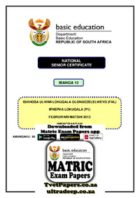IsiXhosa FAL P1 Feb-March 2013 Memo.pdf